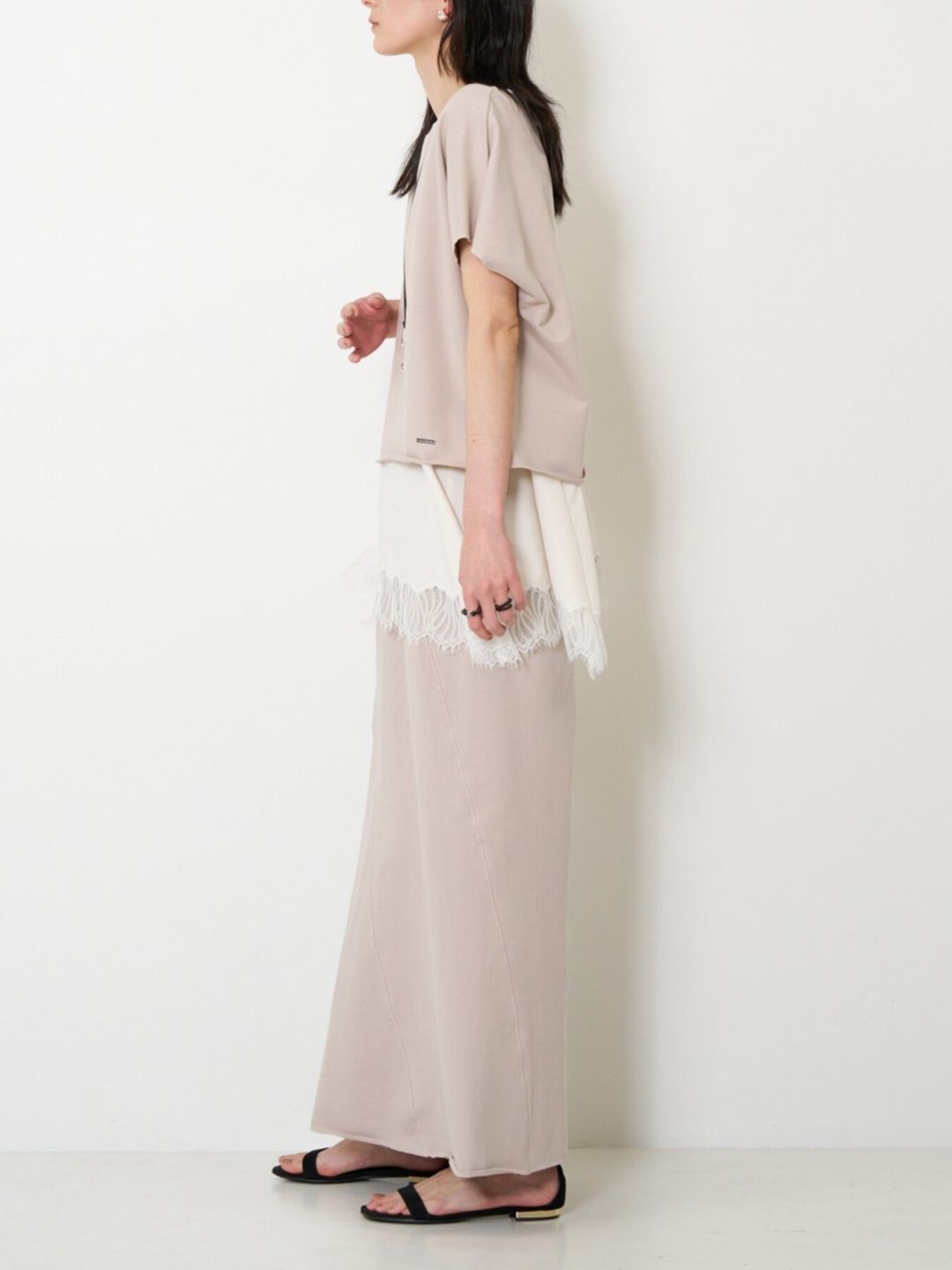 [8463-715KK] ミニ裏毛ルーズプルオーバー ネイビー