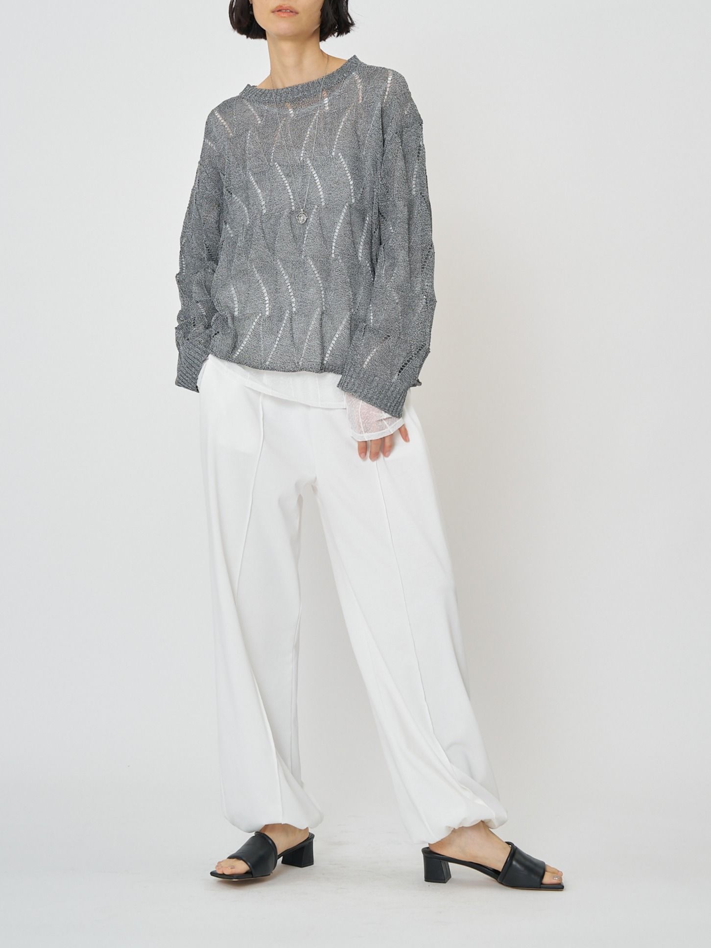 [3261-016KK] 度詰天竺イージーPT チャコール