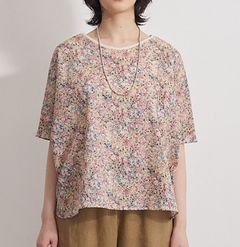 ミラクルウェーブ2WAYバトーブラウス オフxマルチ