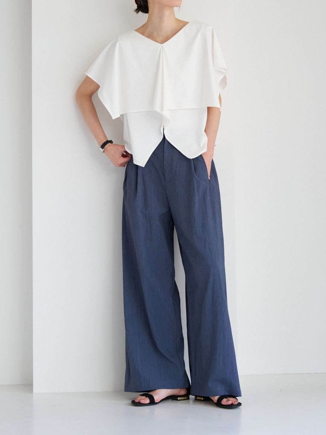 [8863-613KK] ハンカチーフカラーPO ダークグリーン