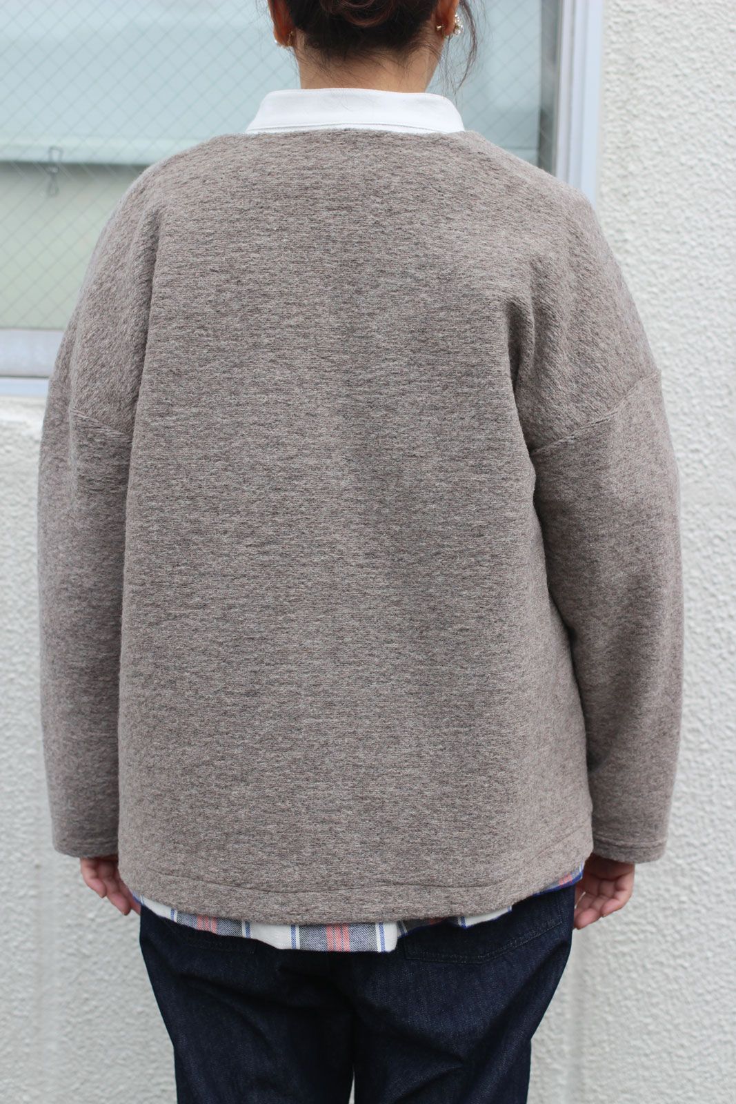 トラベルウールプレミアショートコート モカ