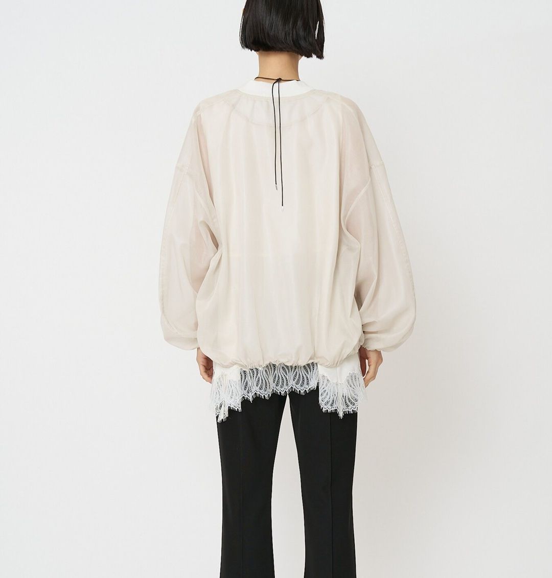 [1561-061-3NH] ヘムレースサテンタンク カーキ