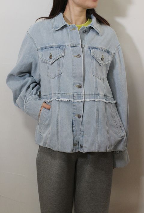 デニム ツイルジャケット ライトインディゴブルー