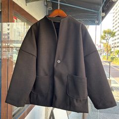 ライトメルトン ノッチジャケット ブラック