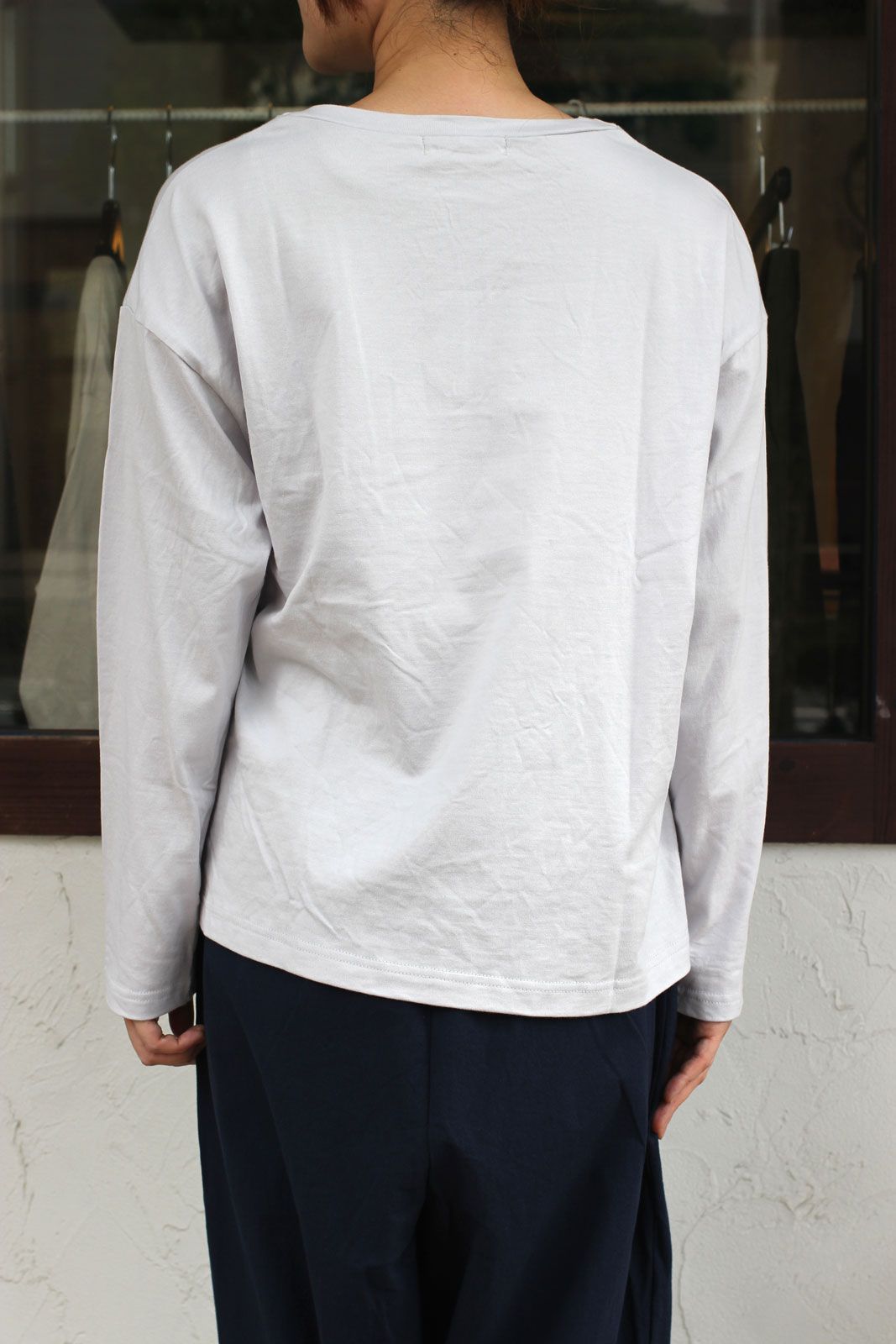 起毛クラシック天竺LACHANCEプリントTシャツ ブラック