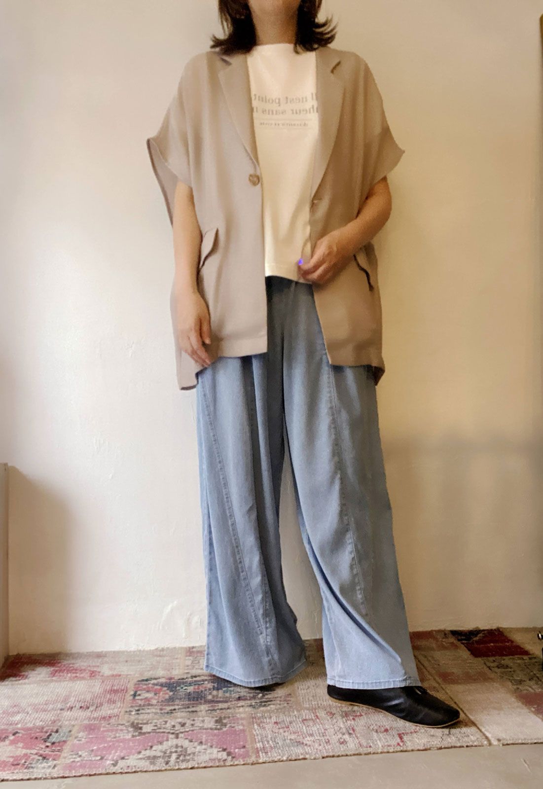 シルケットコンパクトTシャツ ホワイト