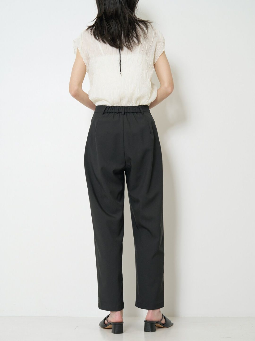 [3263-656YM] エフォートレステーパードPT ブラック