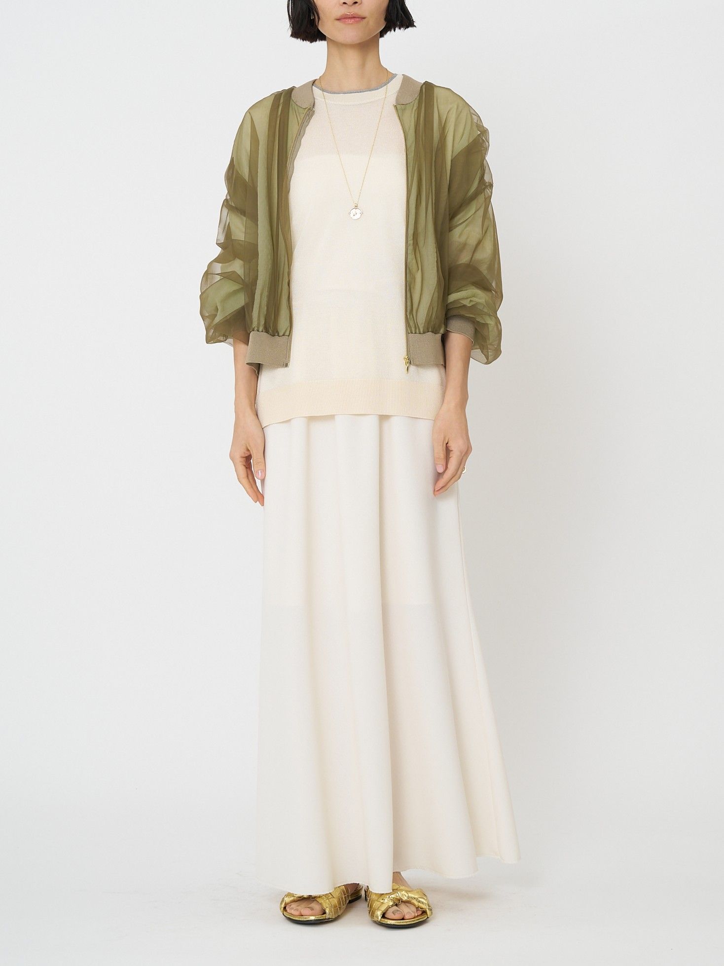 [2561-028BZ] サマーメッシュ麻混バイアスSK ブラック