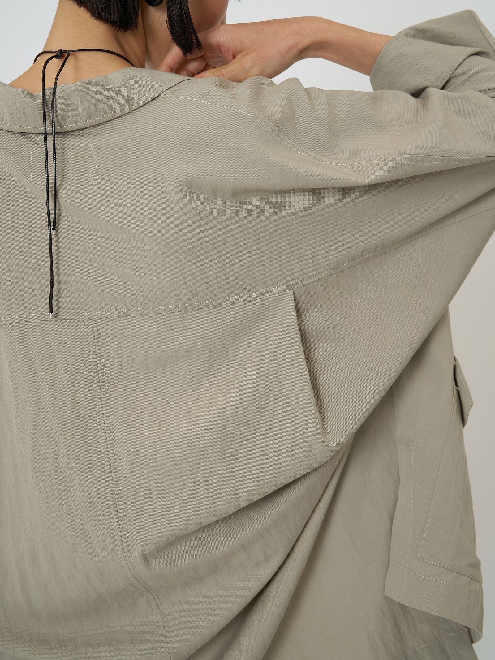 [4861-006KK] リラックスツイルドルマンJK ブラック