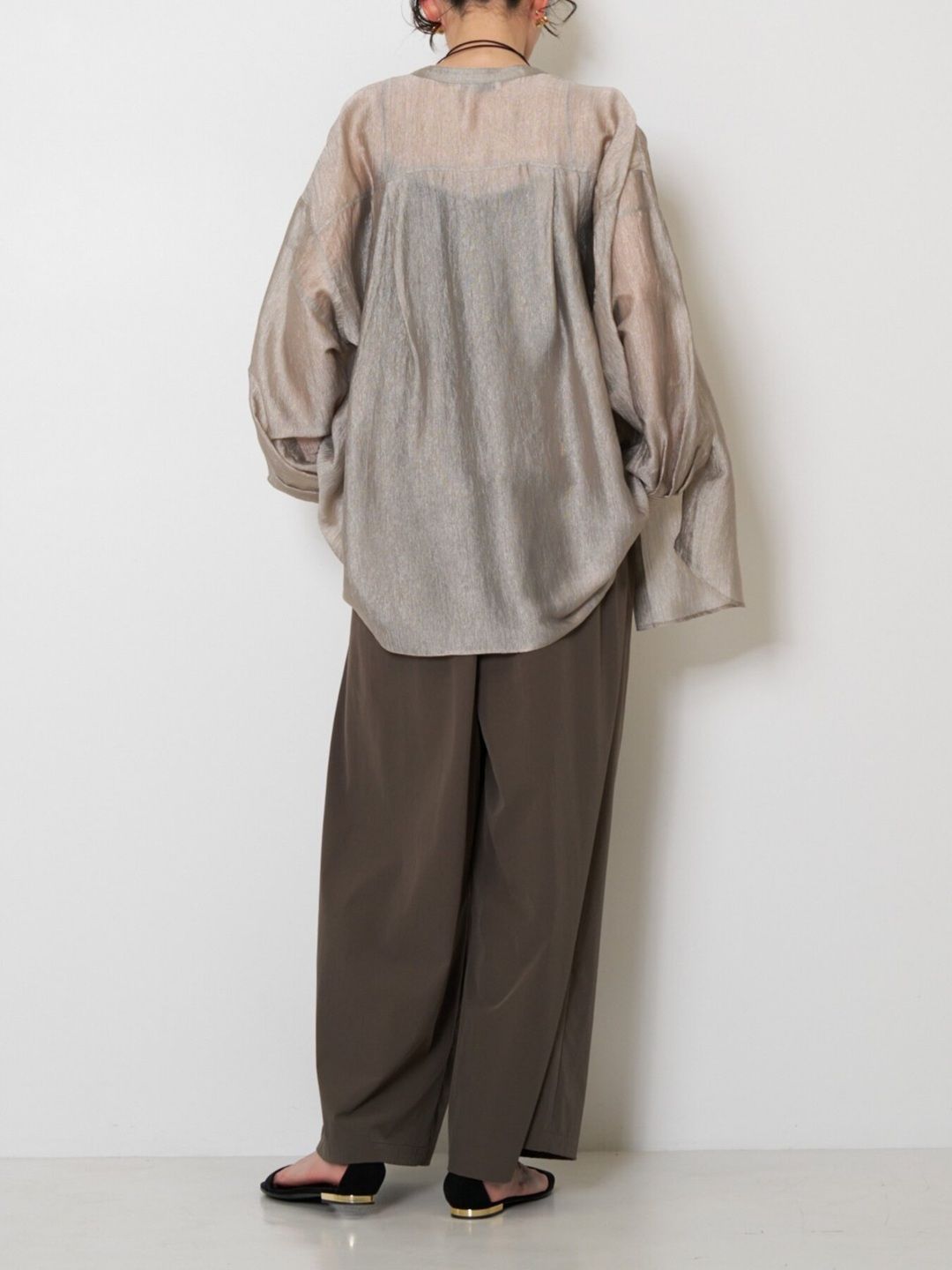 [1563-637YM] シアールミオーバーBL ライトグレー