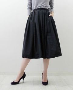 神戸・山の手スカート ブラック ミモレ