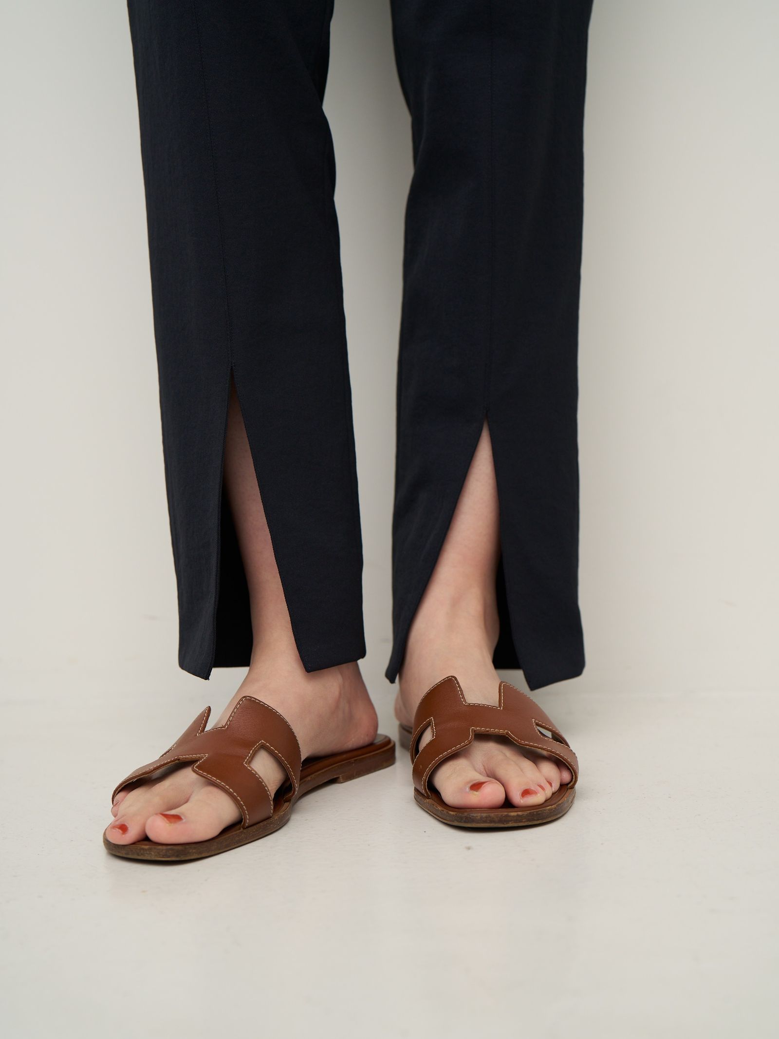 [3862-360BZ] フロントスリットスティックPT ブラウン