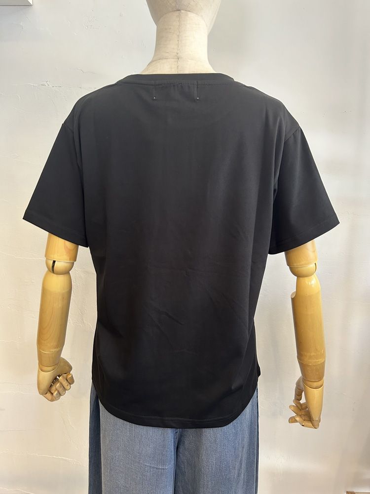 TRANOI.Tee ブラックxピンクゴールド