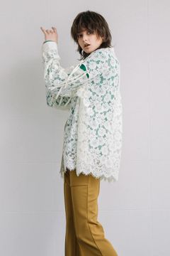 ルーズレースシャツ アイボリー