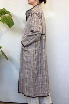 パイピングコート ベージュ