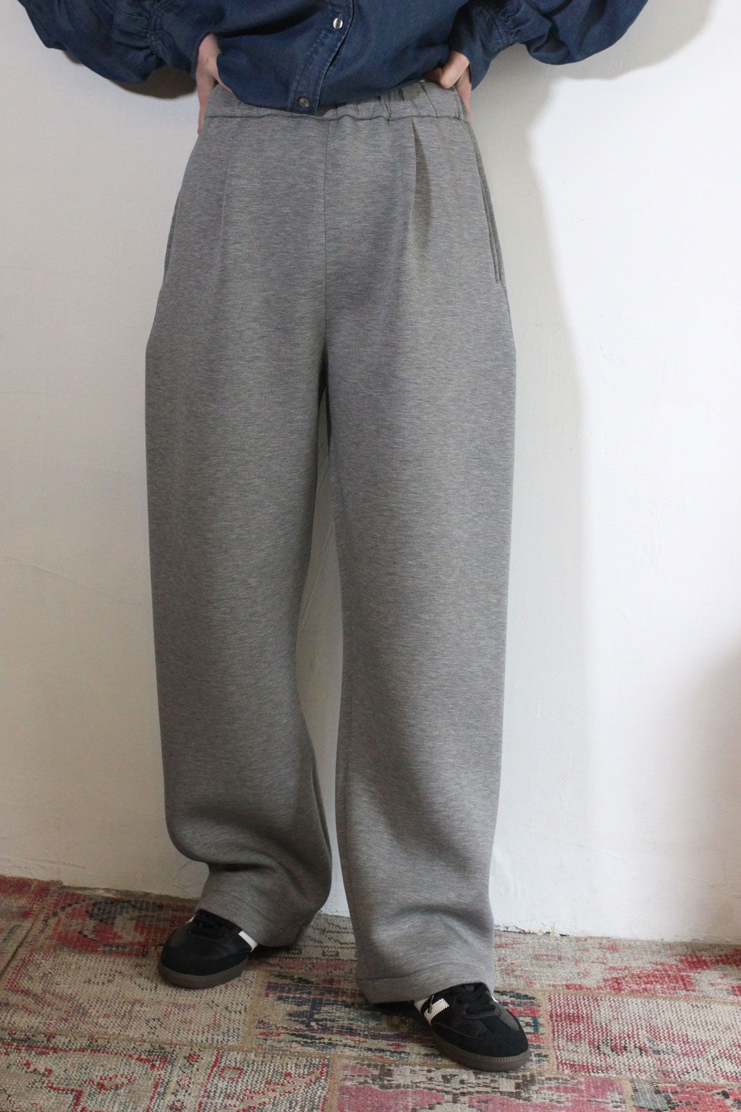 SPONDISH TUCK PT グレー