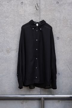 GIANT SHIRT / COLOURLESS BLACK