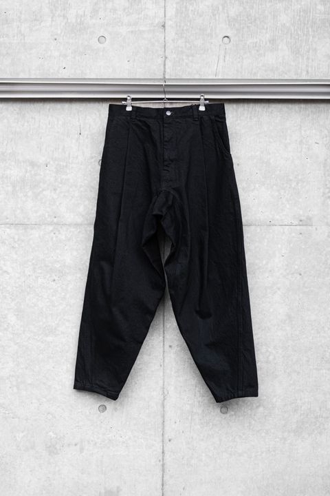 Denim Tapered Pants / Black