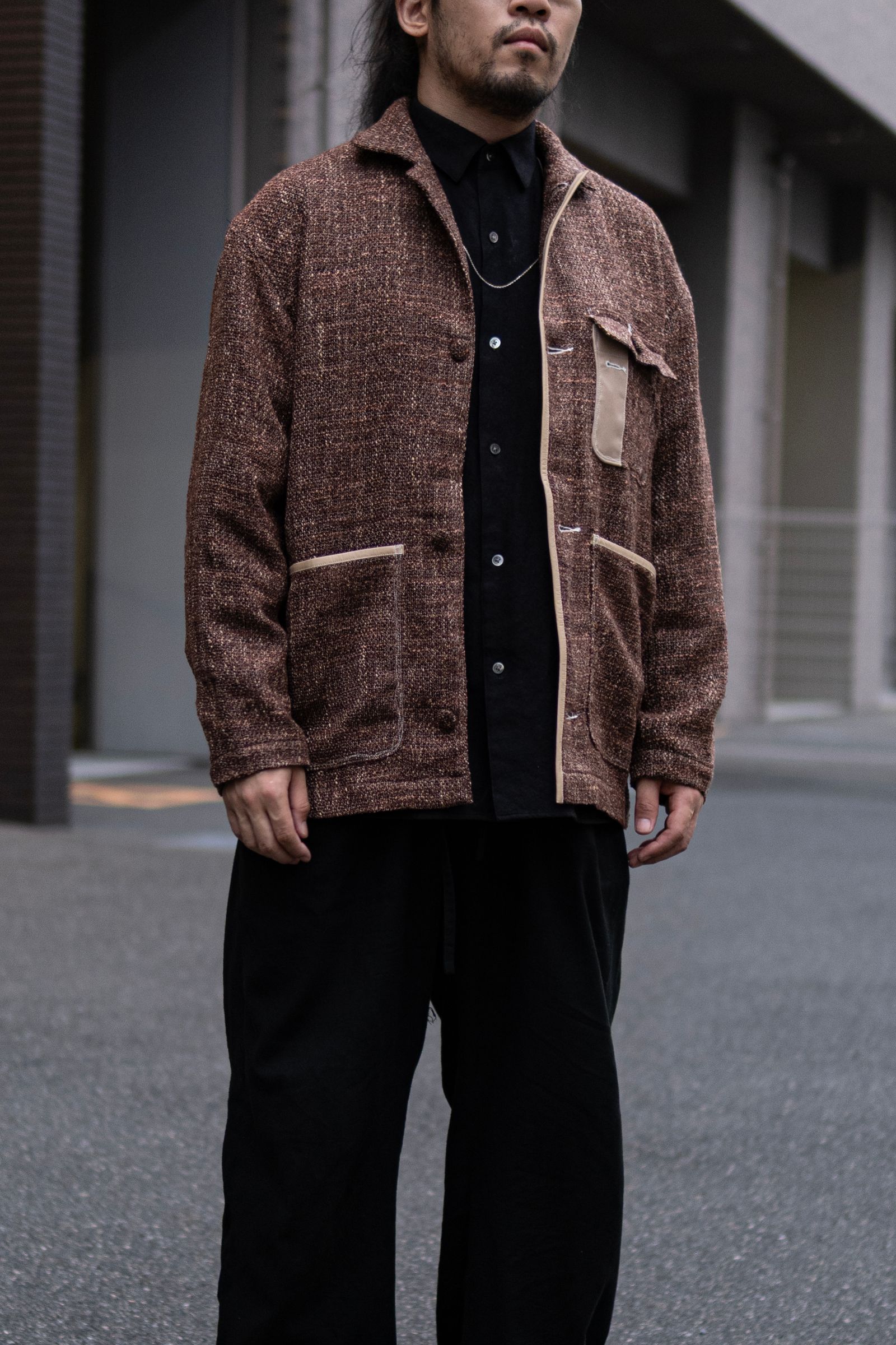 TRISPIN TWEED SOUTHERN JACKET / BROWN