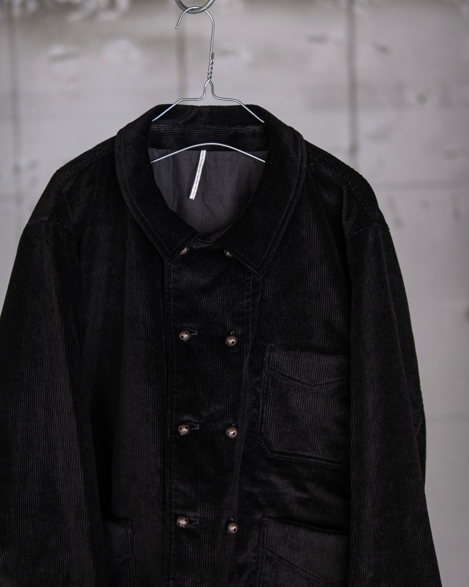 DOUBLE BREASTED COVERALL / BLACK