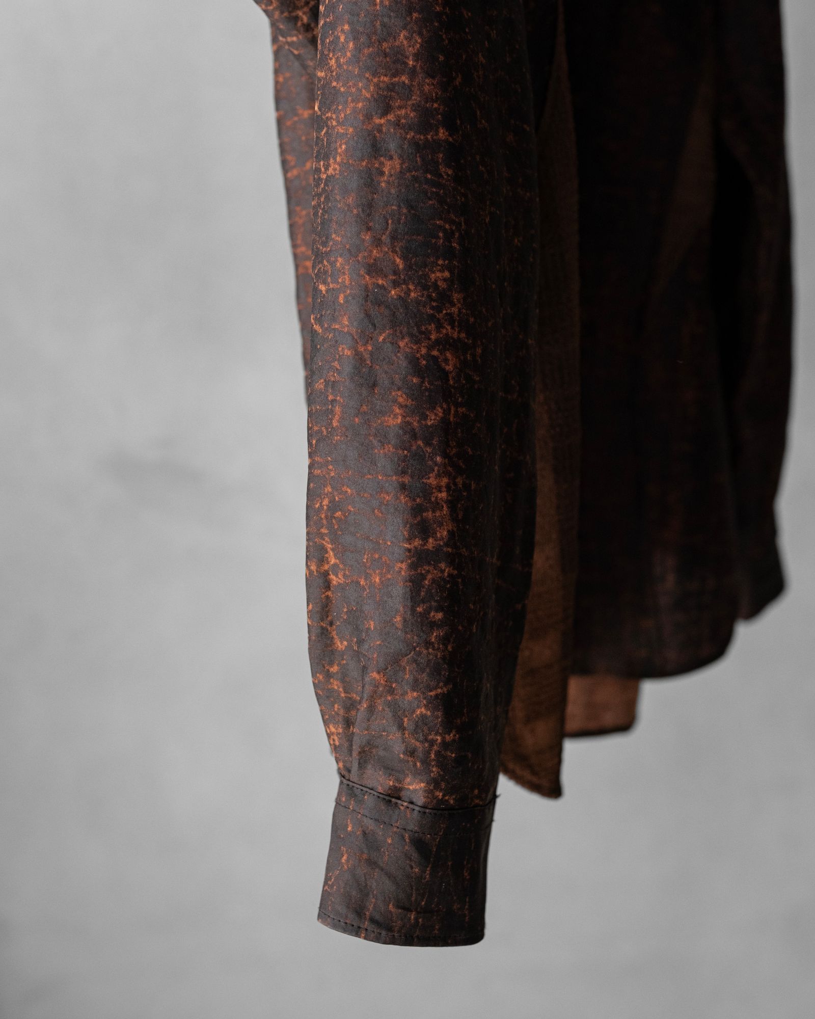 Silk Dorozome Shirt / Brown