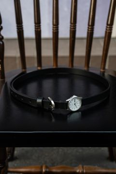 Vintage Watch Belt - Narrow / Black
