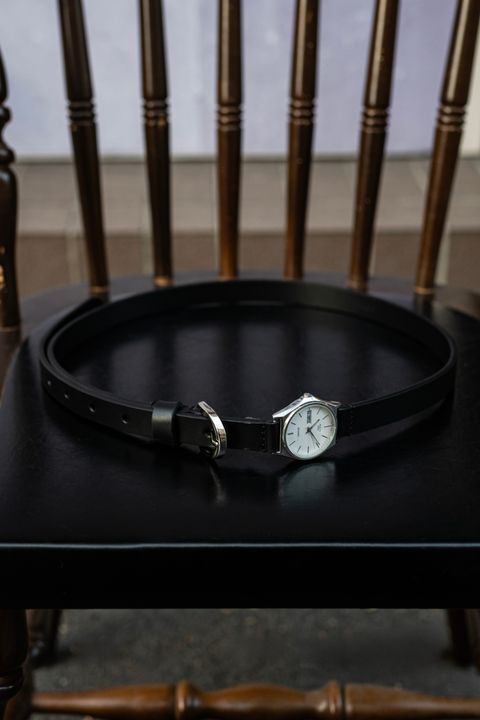 Vintage Watch Belt - Narrow / Black