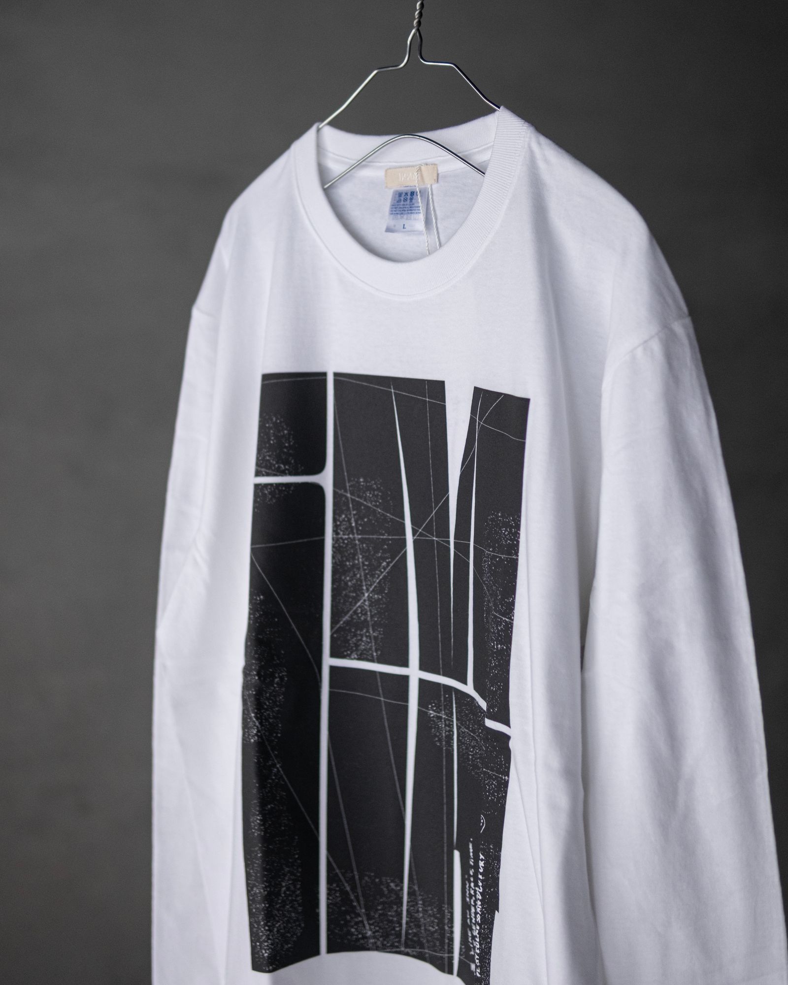 BLOCK LOGO LS TEE / White