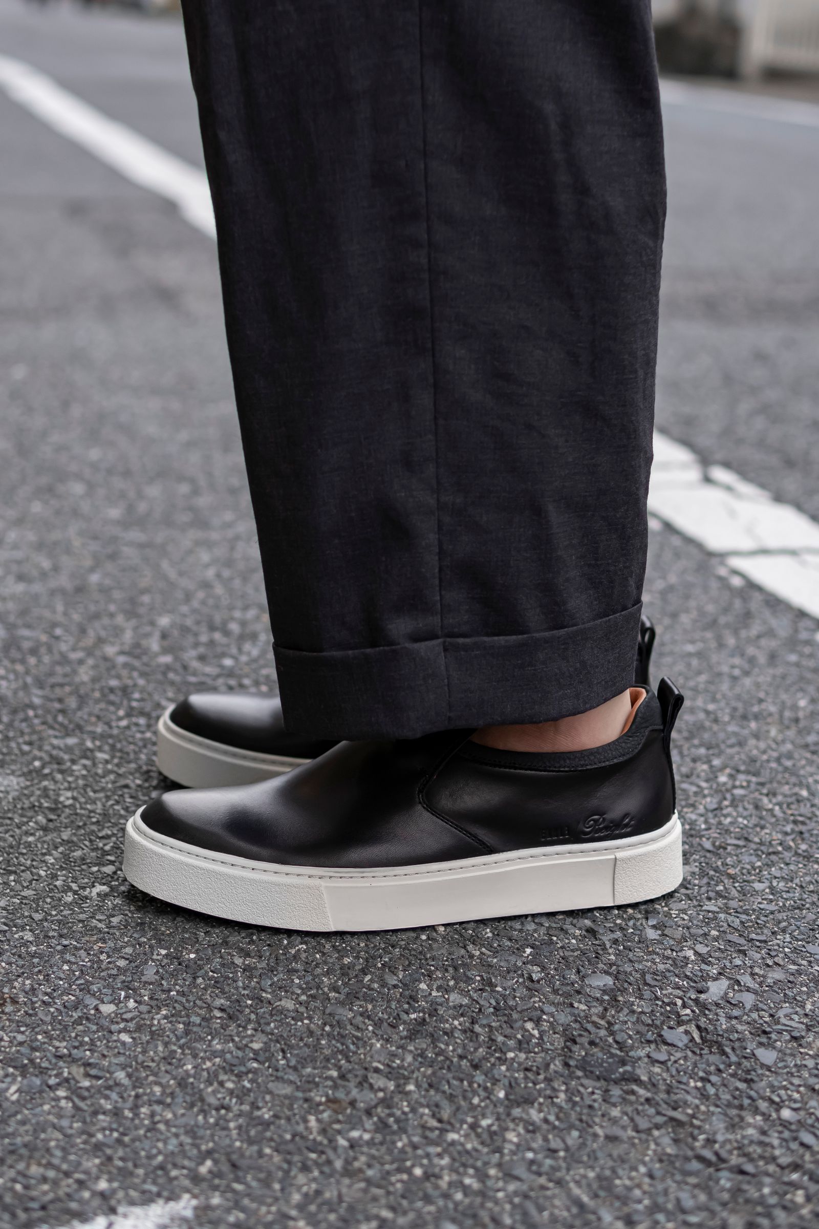 Drape slip-on sneakers / Black