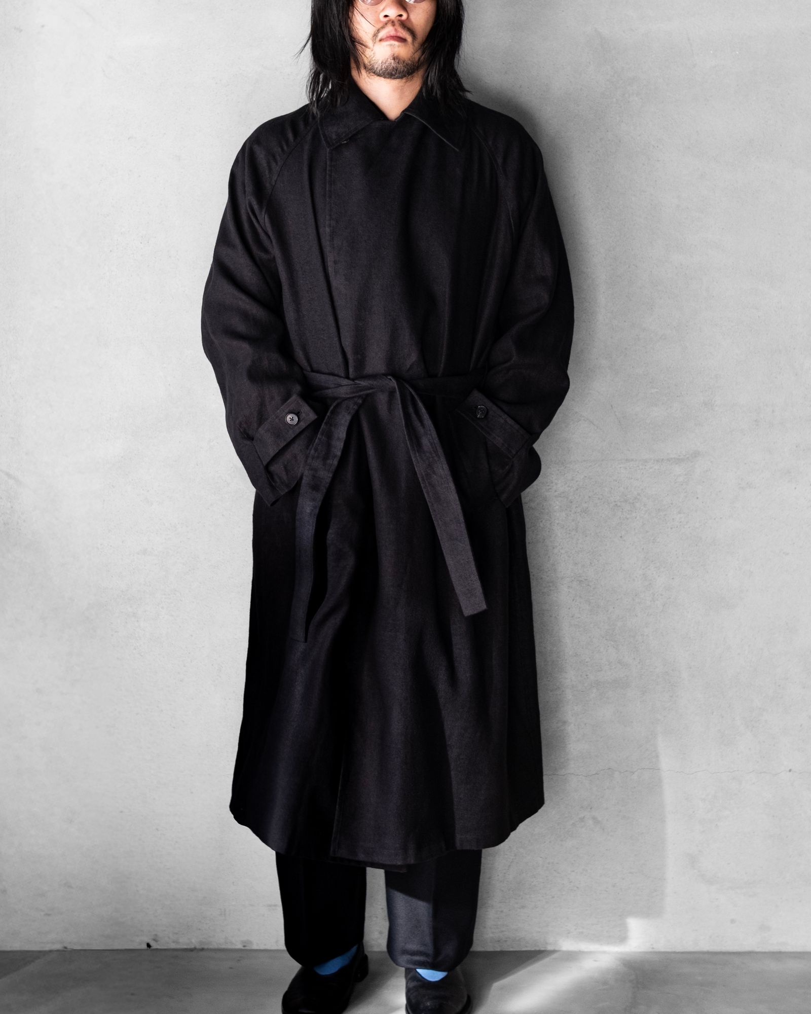 Hemp Oversize Coat / Black