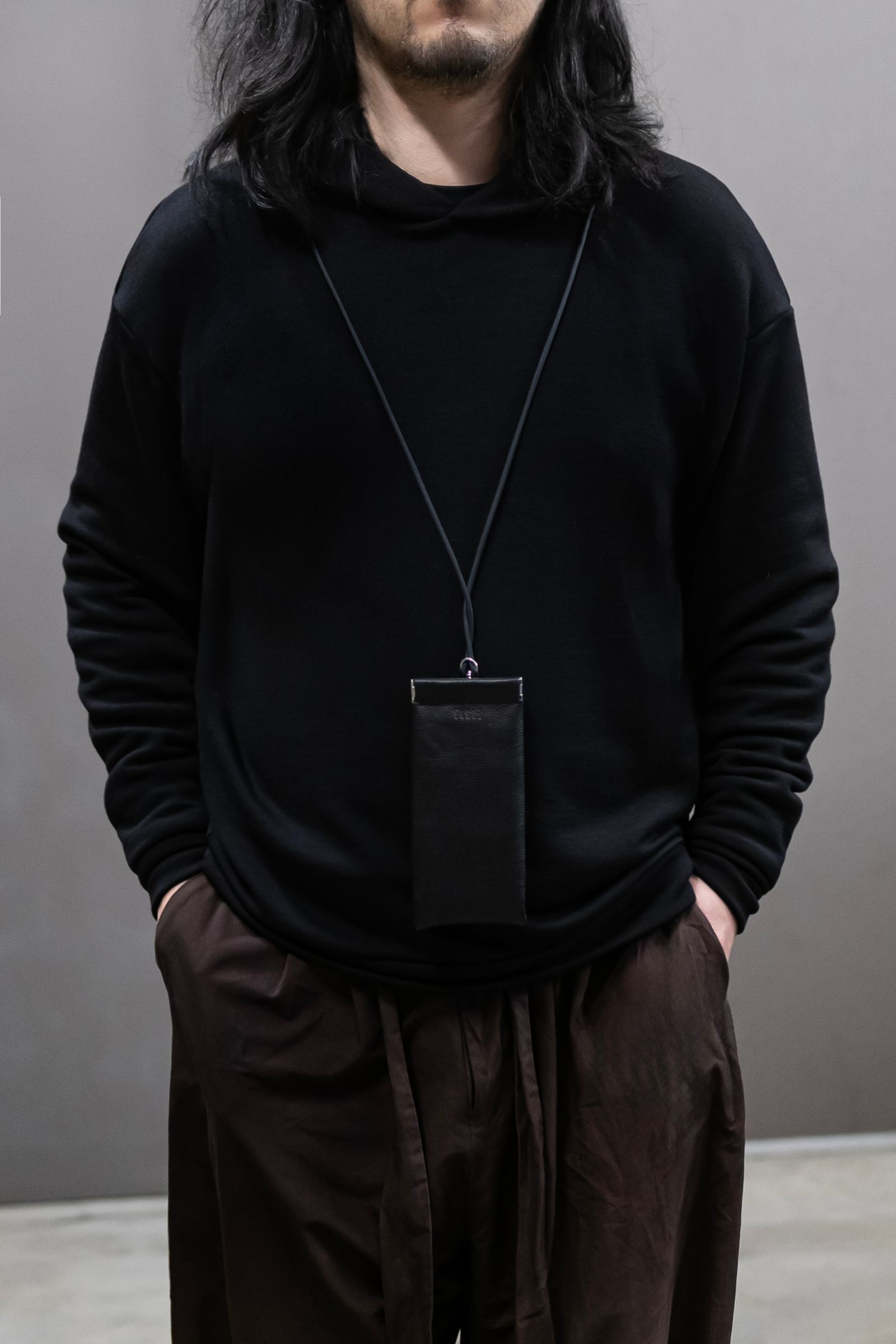 Etc leather poach / Black