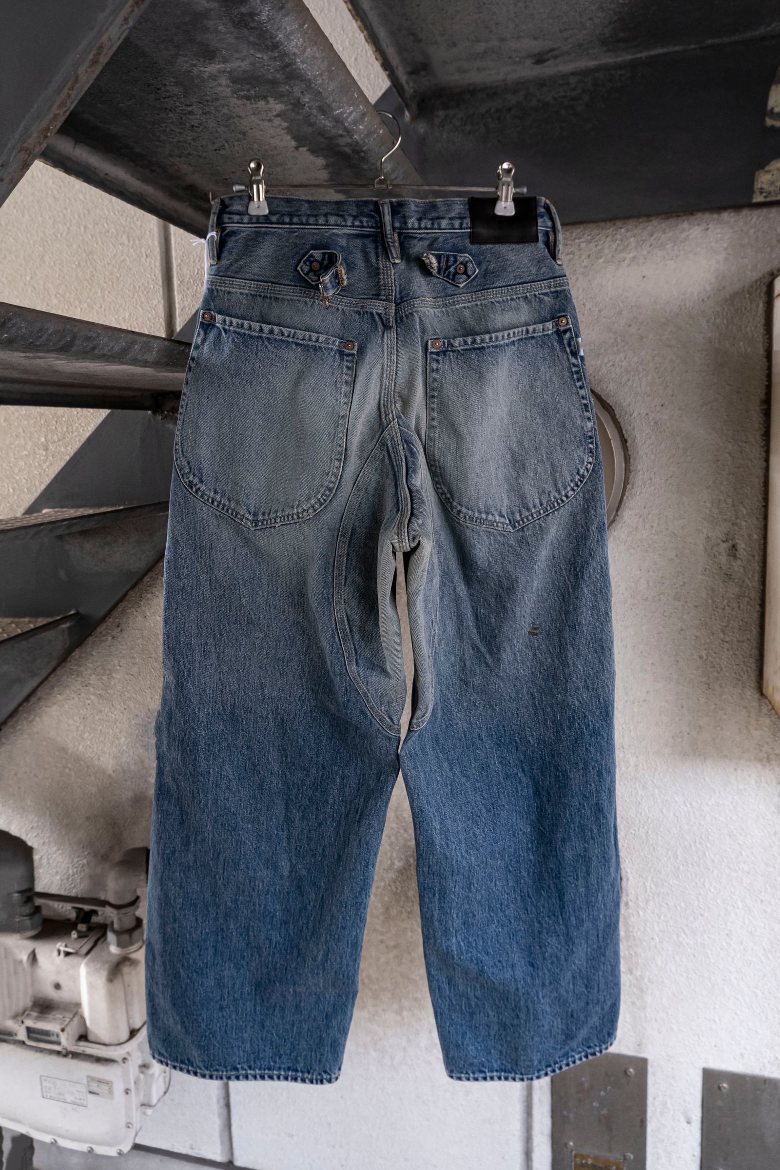 SUGARHILL - 【SUGARHILL×UNUSED】FADED DOUBLE KNEE DENIM PANTS