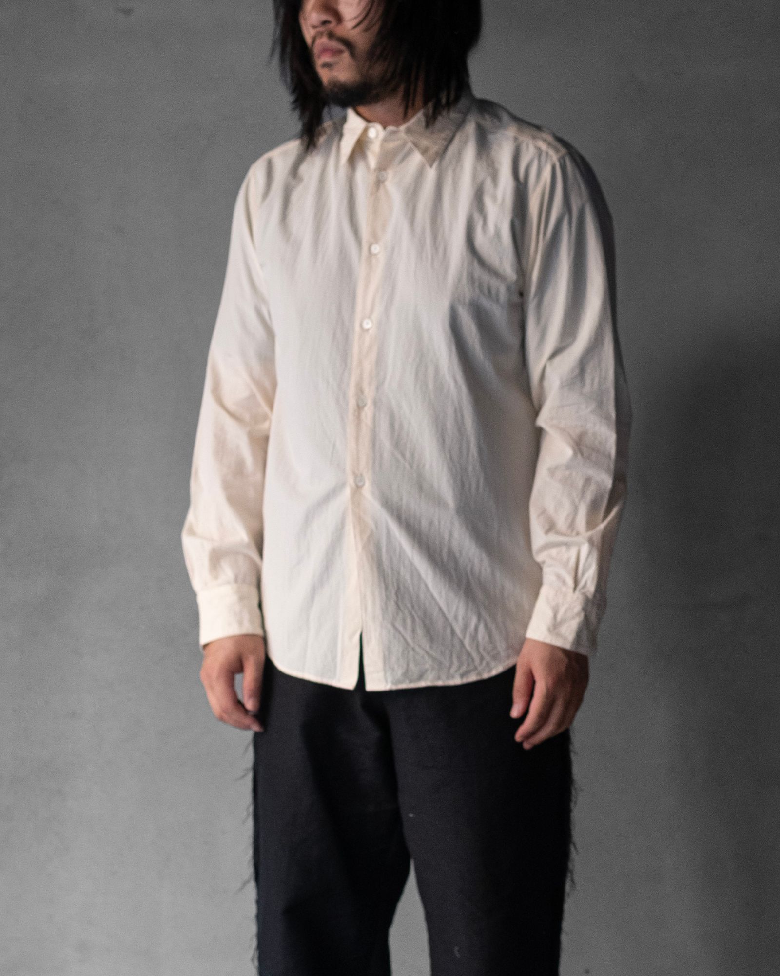 Shirt in Cotton Wool / Ivory