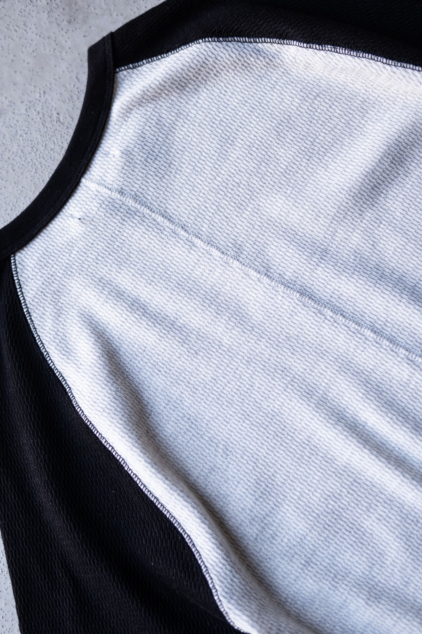 RAGLAN SLEEVE THERMAL SS / WHITE×BLACK