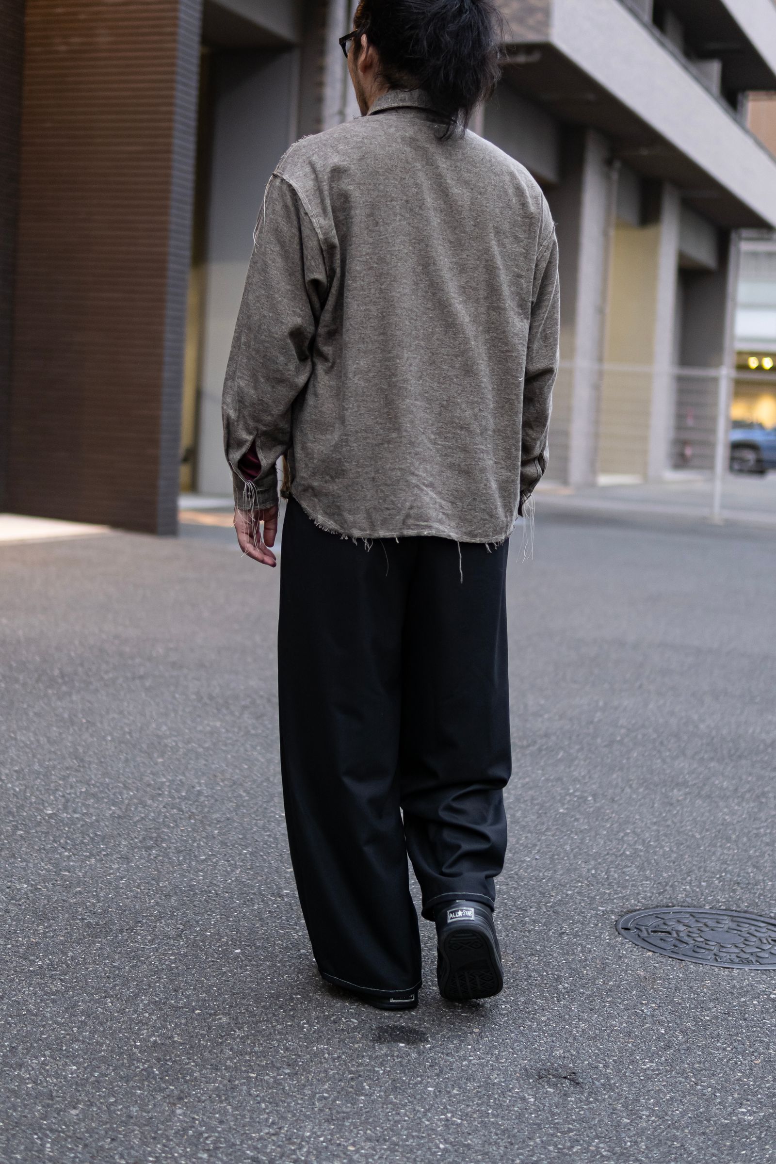 60s COLLAR CRAFTSMAN SHIRT / KHAKI