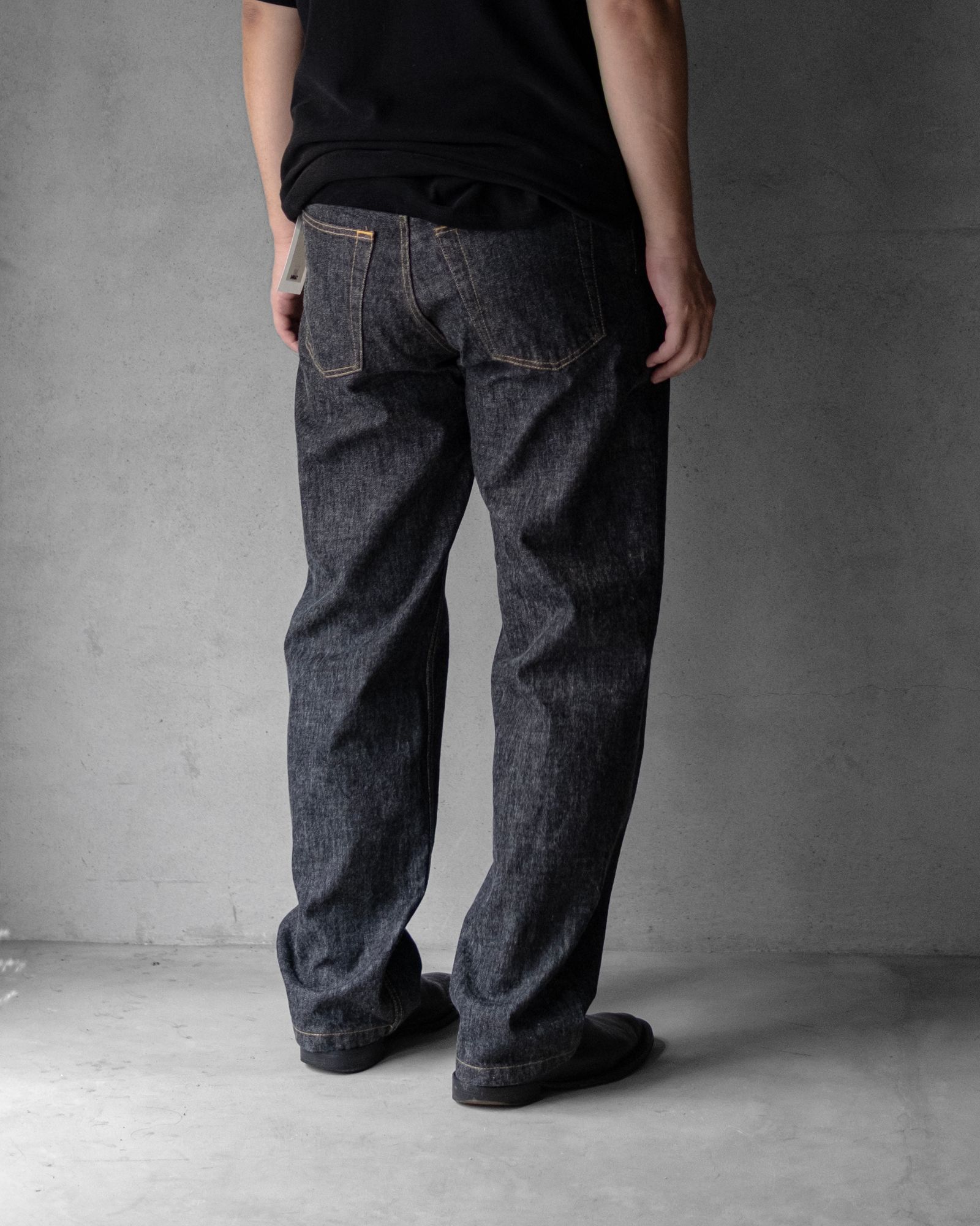 5P STRAIGHT DENIM PANTS / One Wash Black