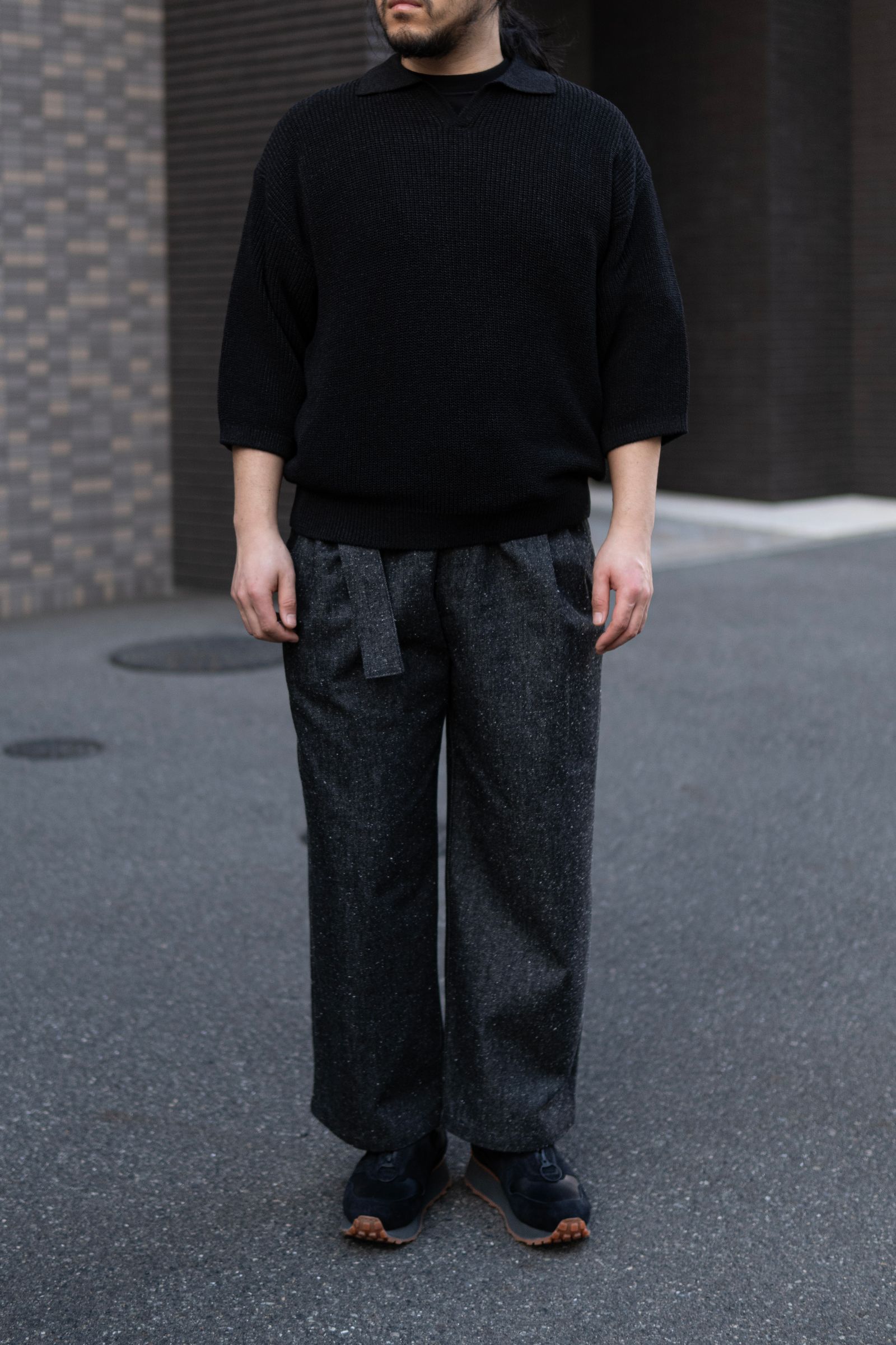 Skipper Knit Shirts / Black