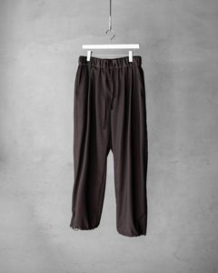 Wool Mohair Browsing Pants / Dark Brown