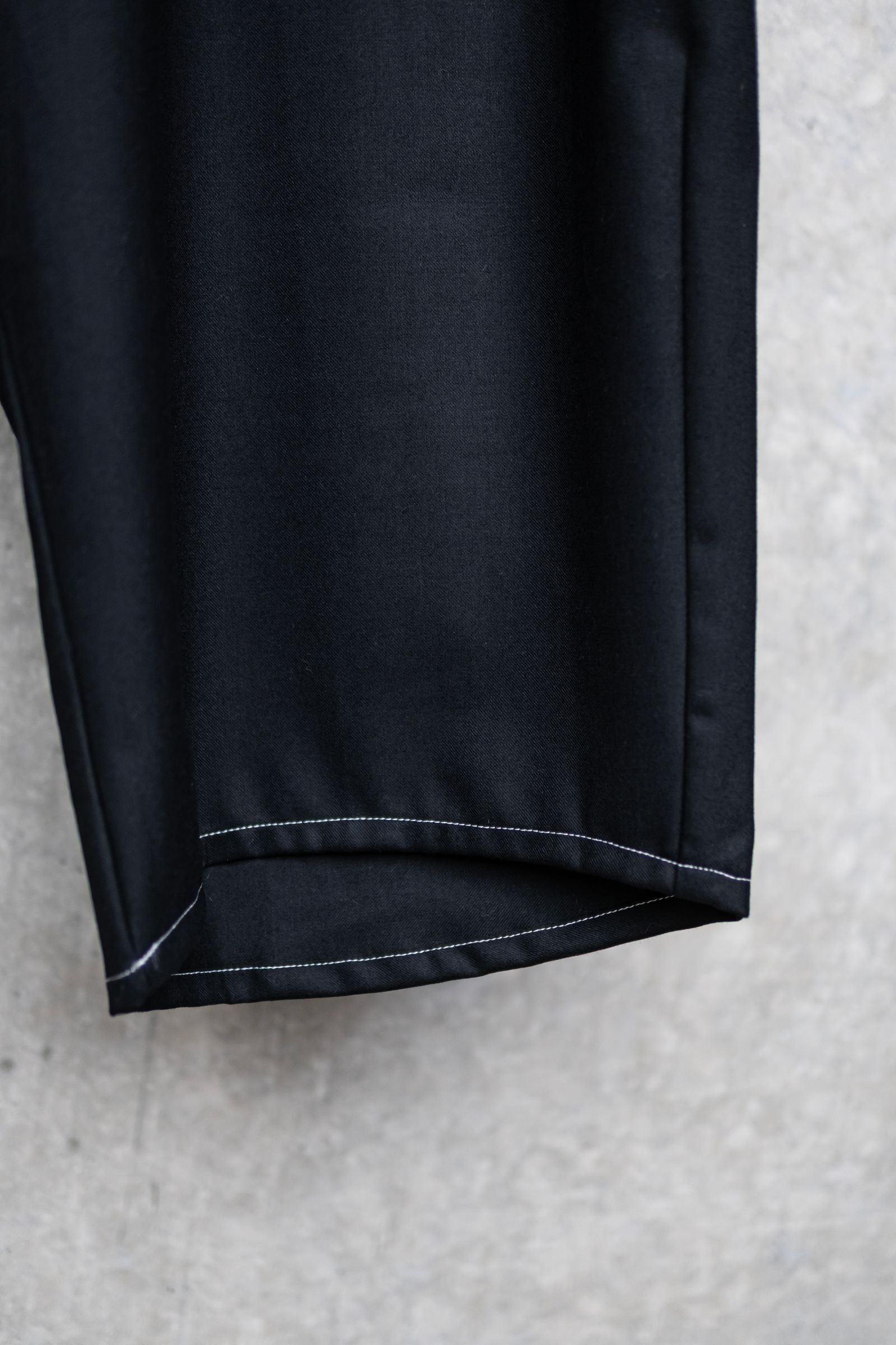 SIRO COMPACT WIDE CEREMONY “MC” TROUSERS / Black