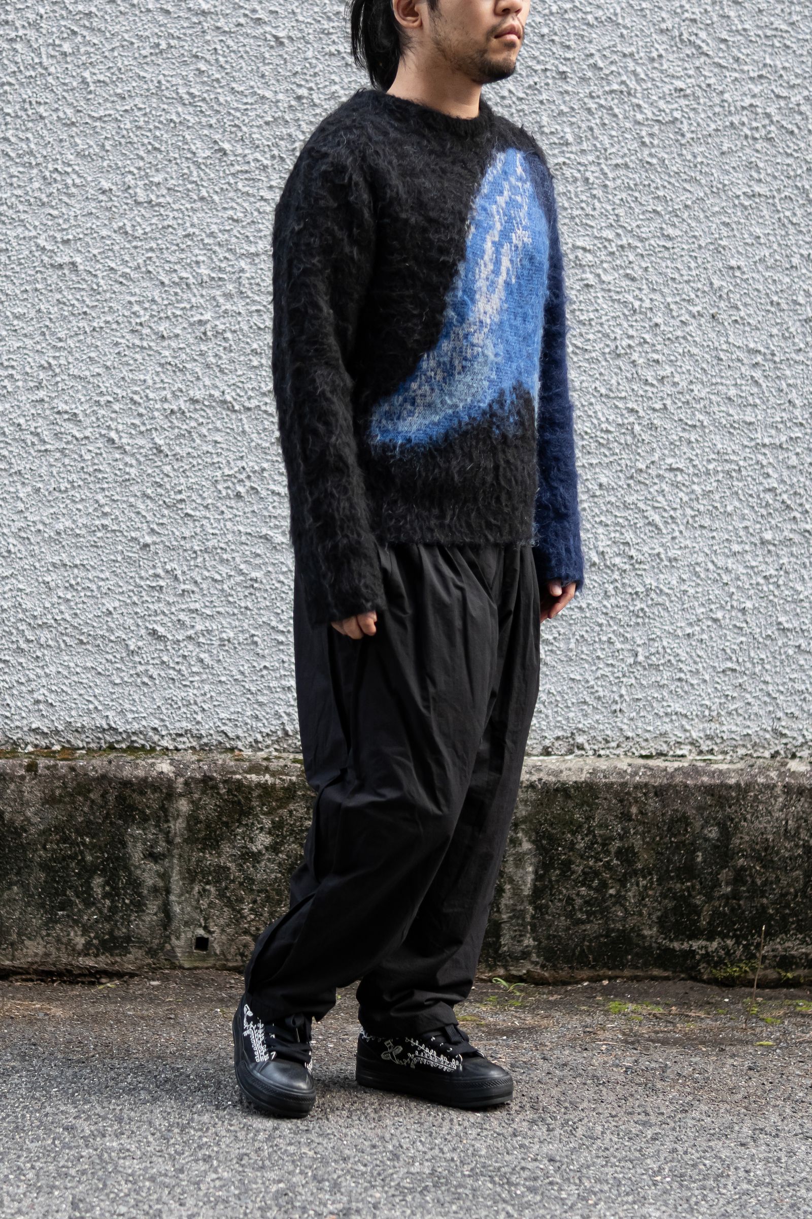 3tuck Big Balloon Pants / Black