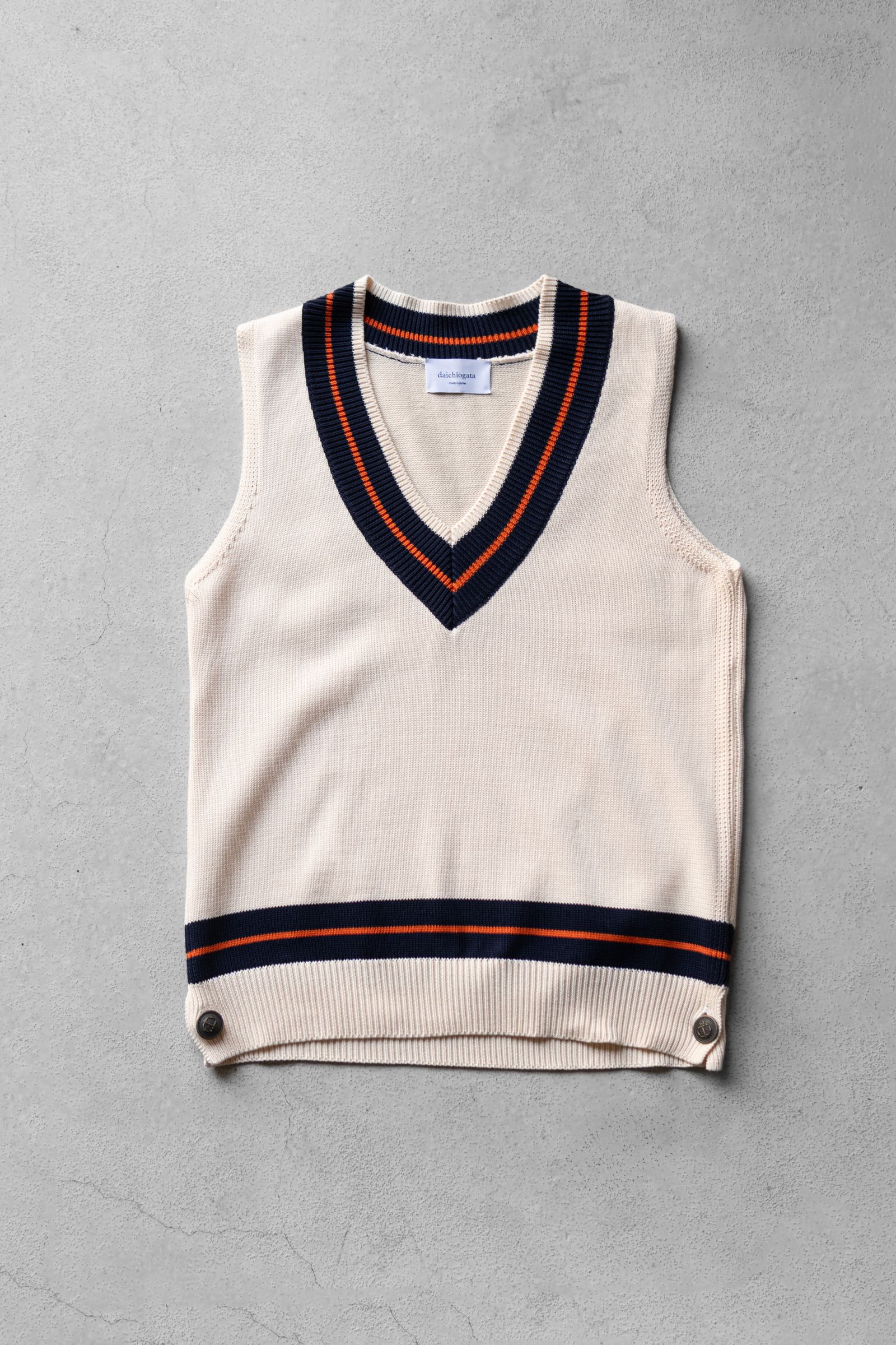 TILDEN KNIT VEST / ivory