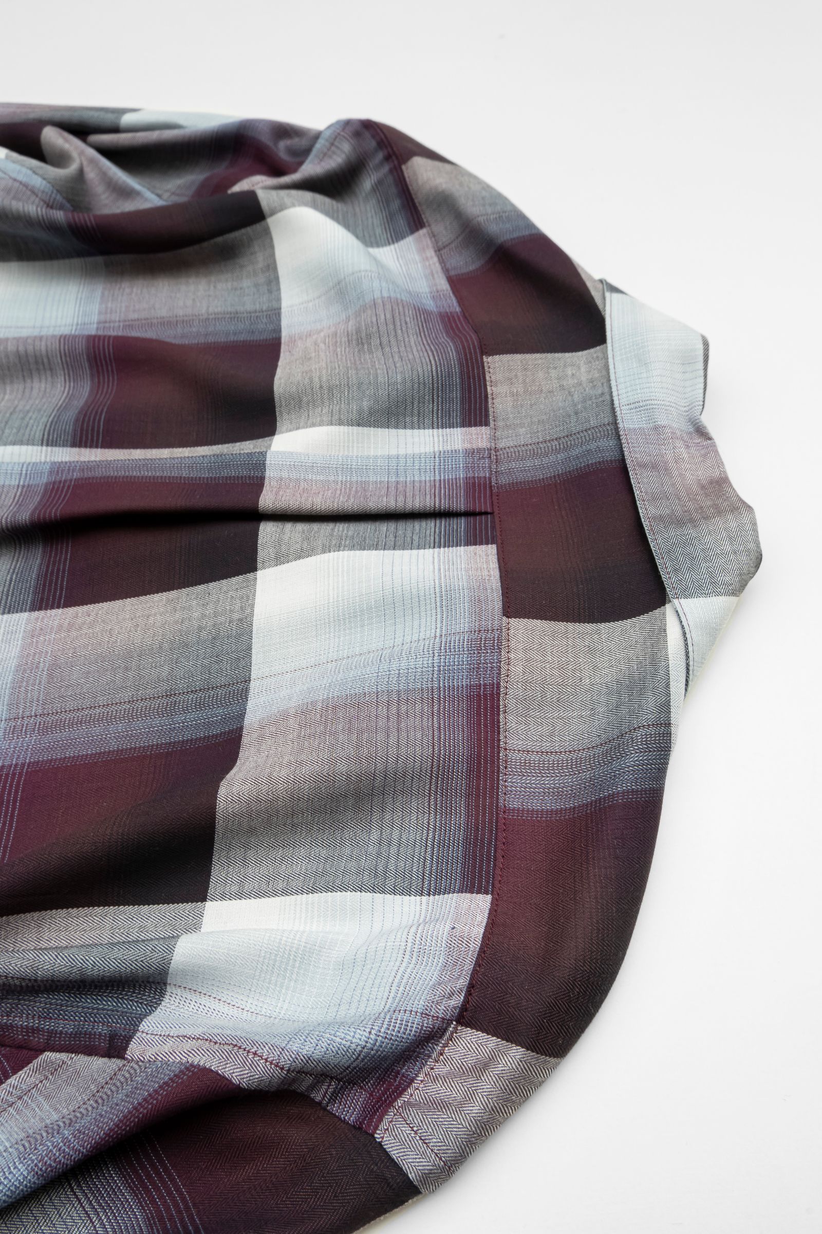 OMBRE OPEN COLLER SHIRT / PURPLE