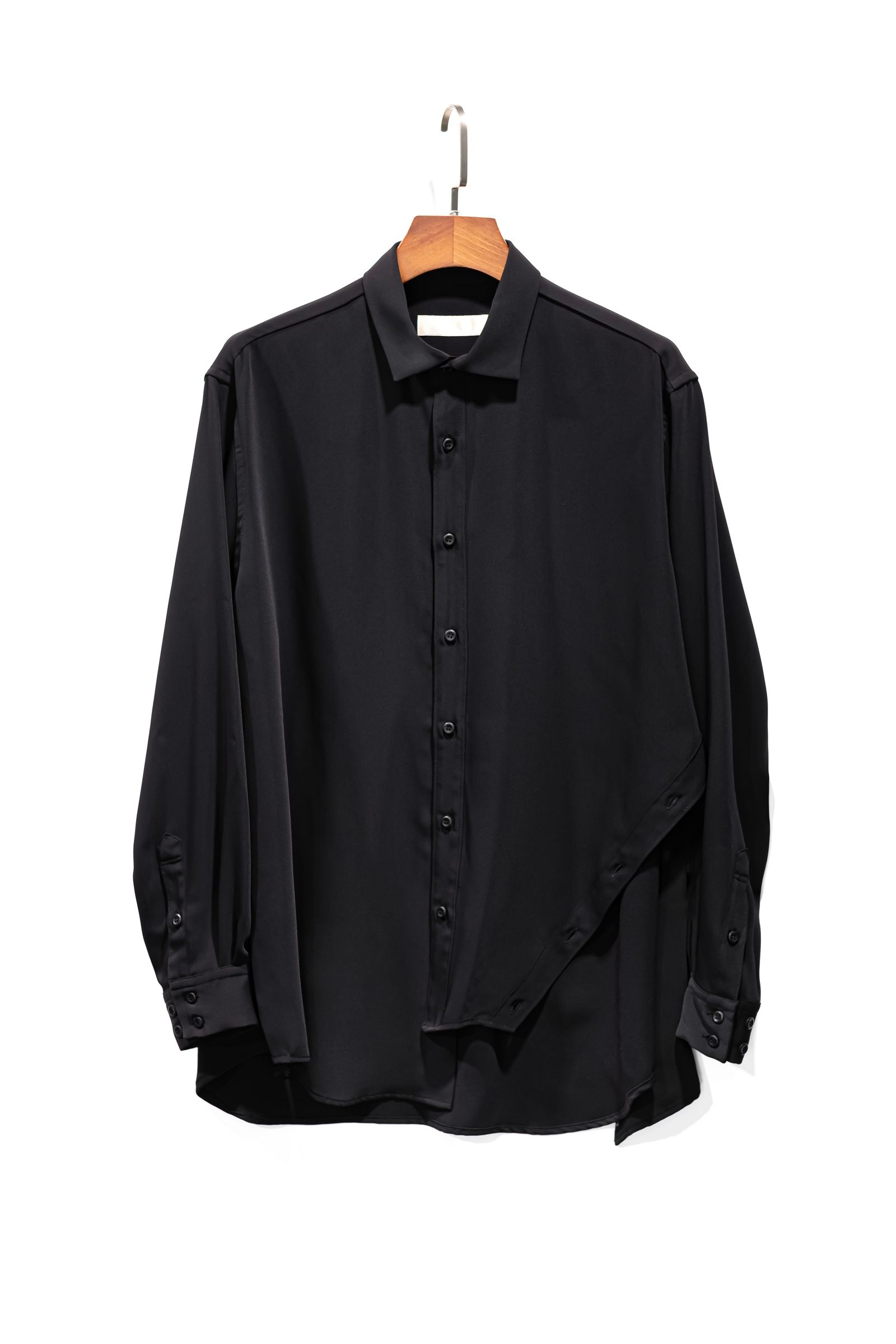 meagratia - Asymmetry shirt / blk | Retikle Online Store