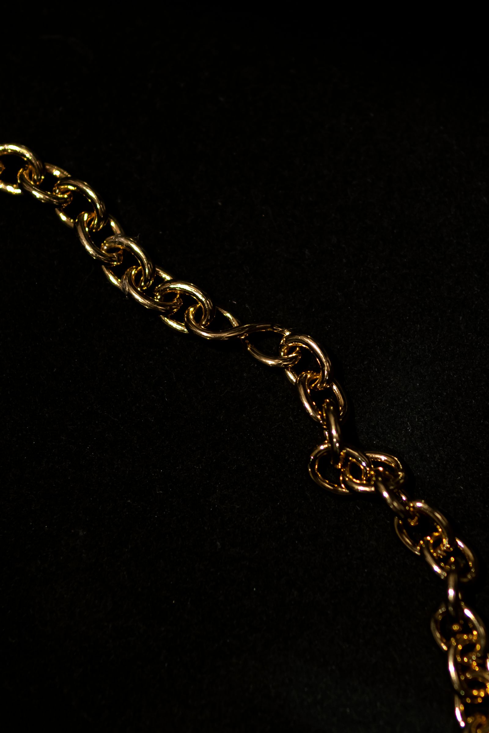 Silver Cross-Over bracelet / Gold