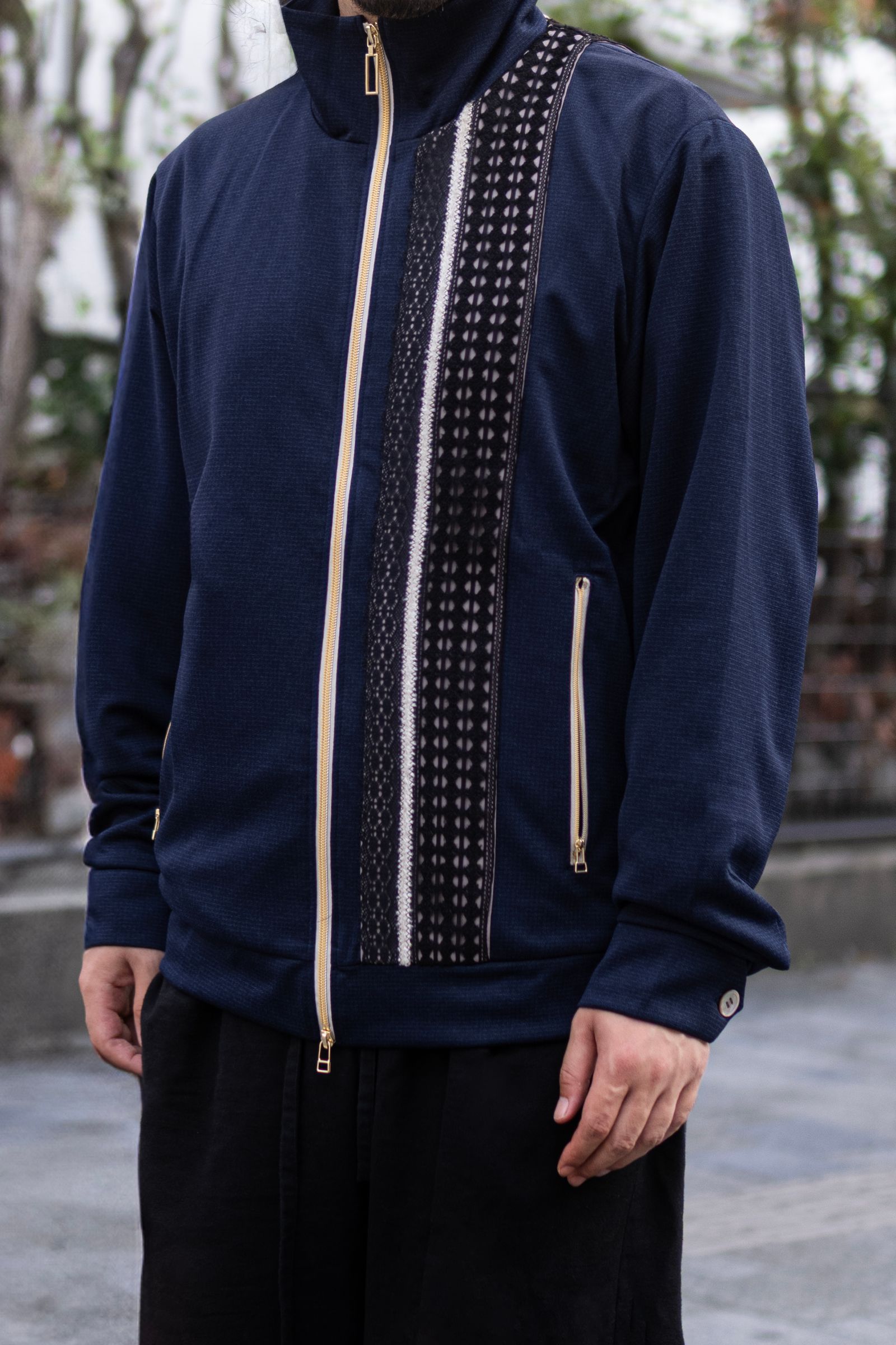 Lace tape track BL / nvy