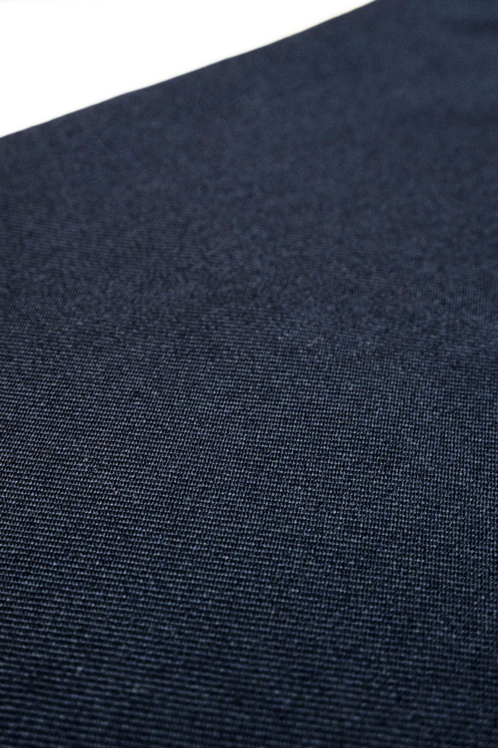 WOOL SOLID 1TUCK WIDE TROUSERS / NAVY