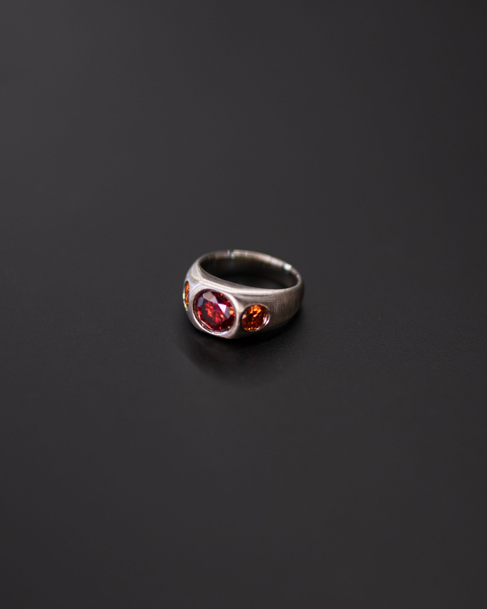 Cub Ring / Silver/Red