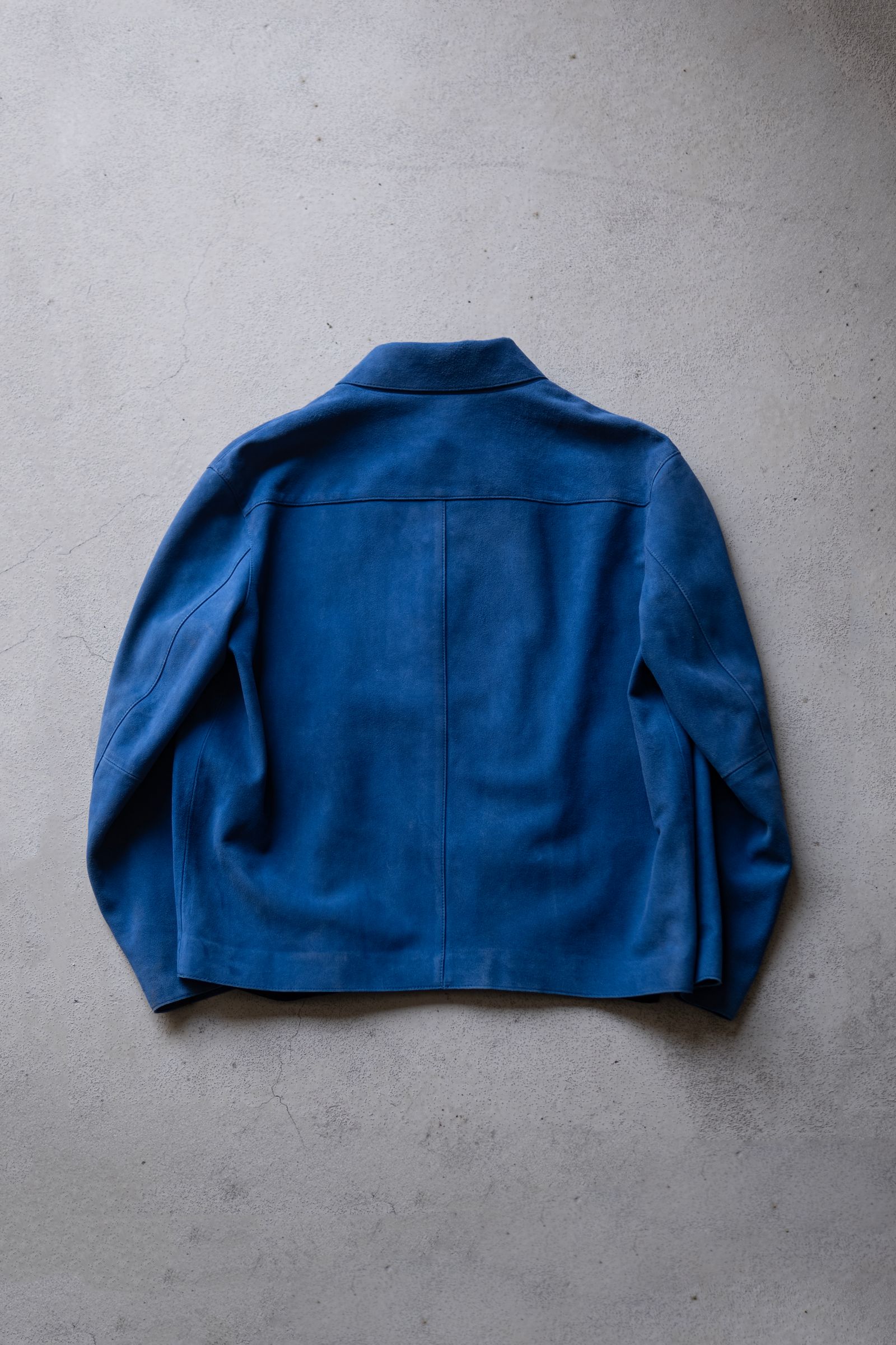 【GEN IZAWAx71MICHAEL】classic leather jacket / BLUE