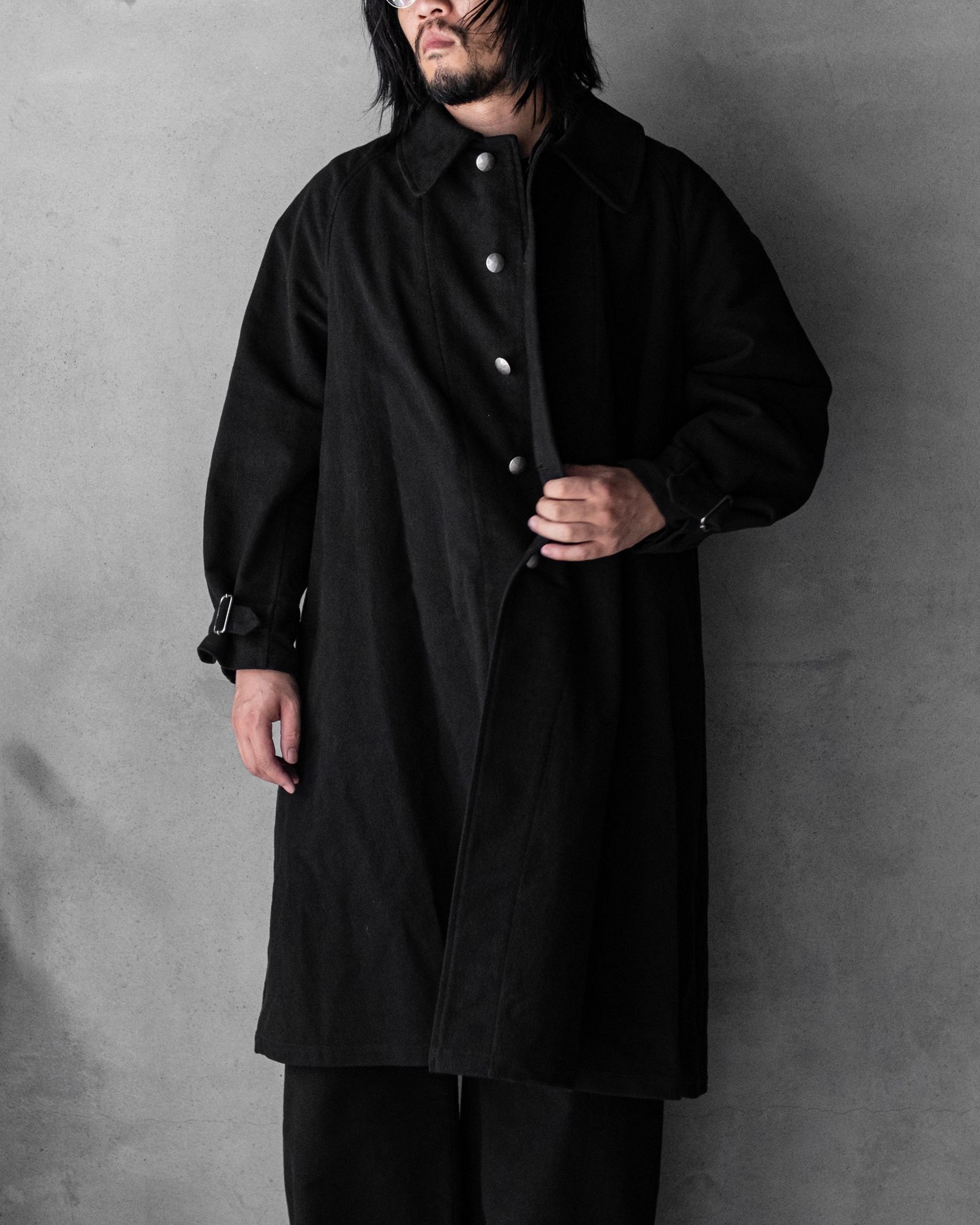 MOTOR CYCLE COAT / Black