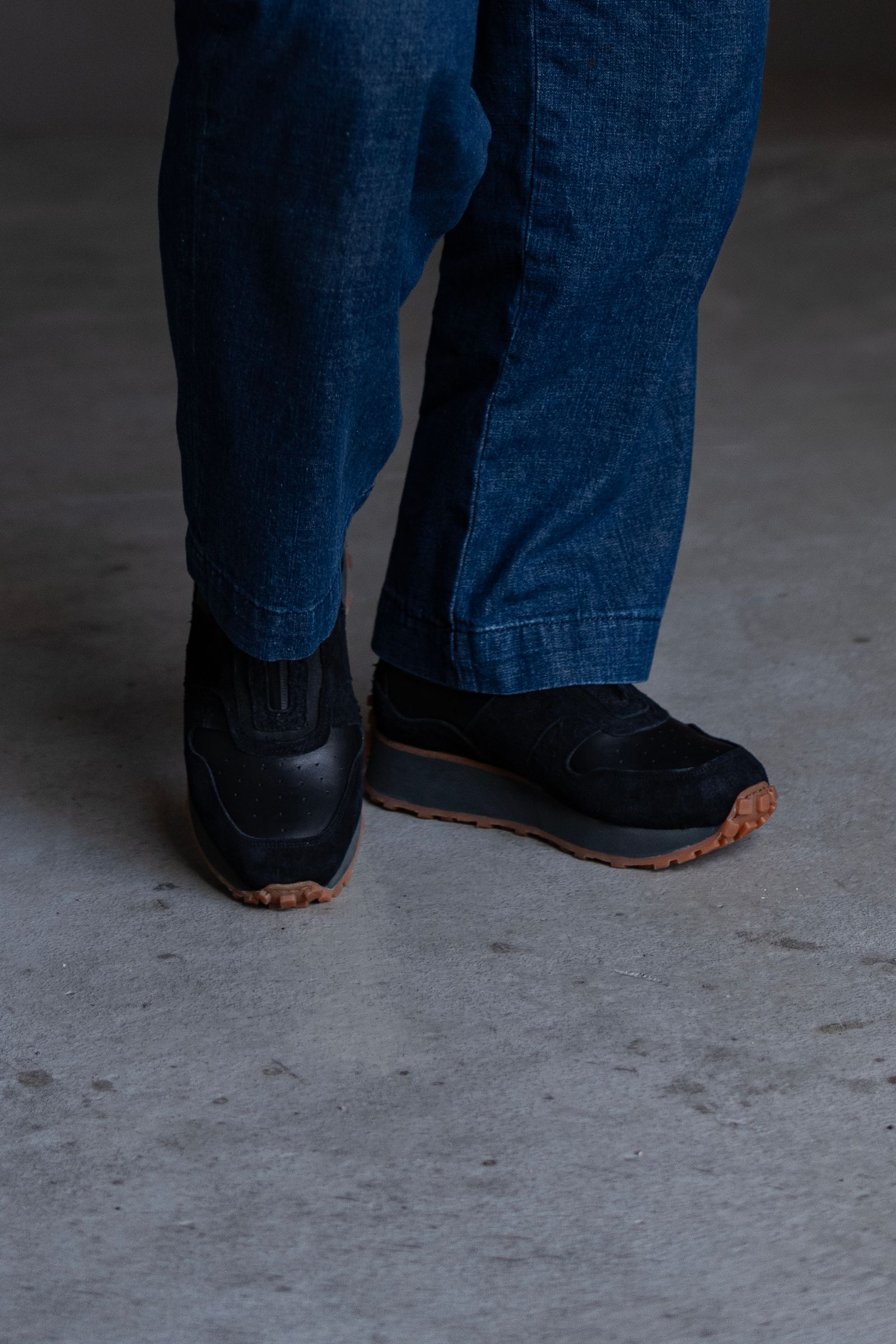 Zip & gore runner / Black